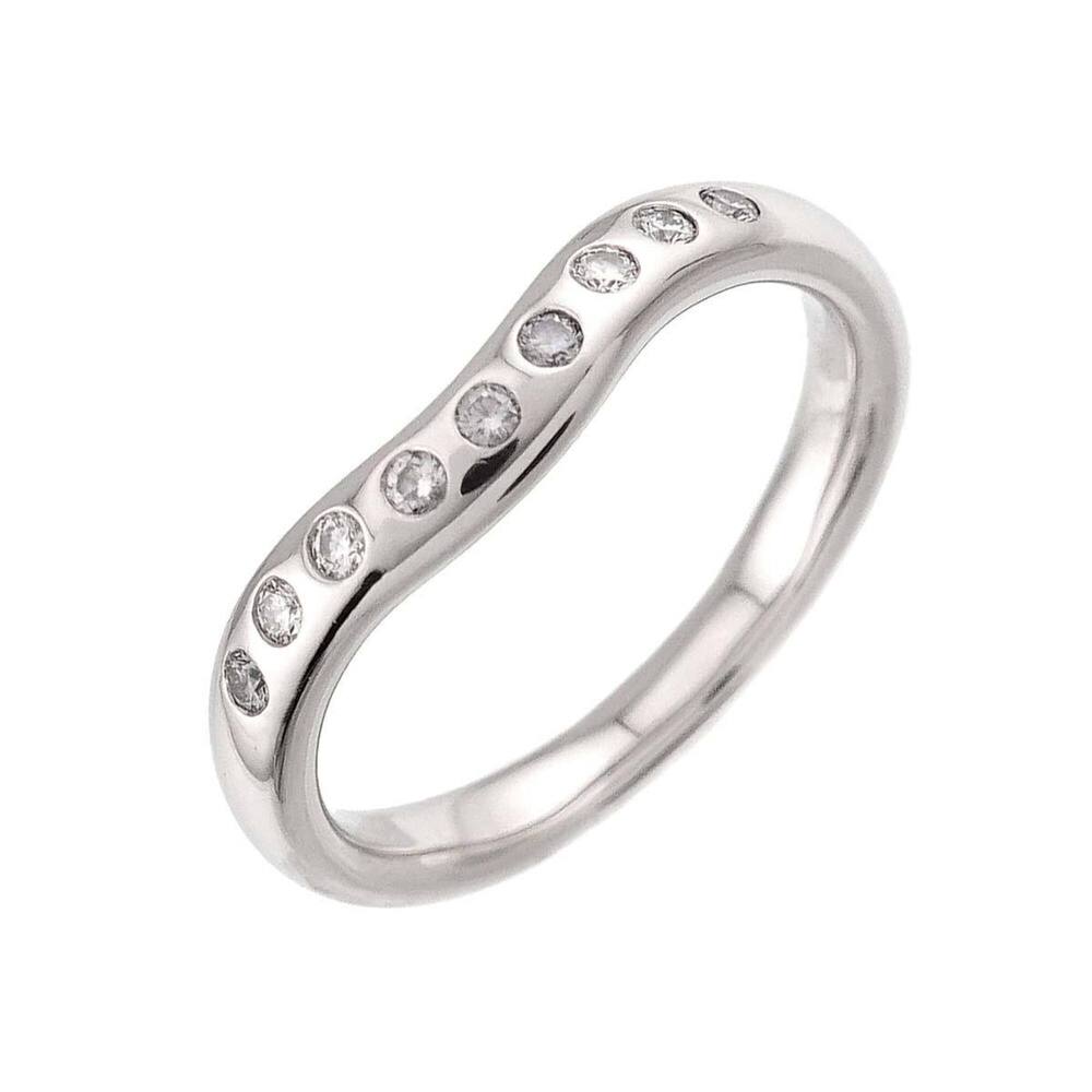 TIFFANY Authentic Silver Diamond Ring - Picture 1 of 7